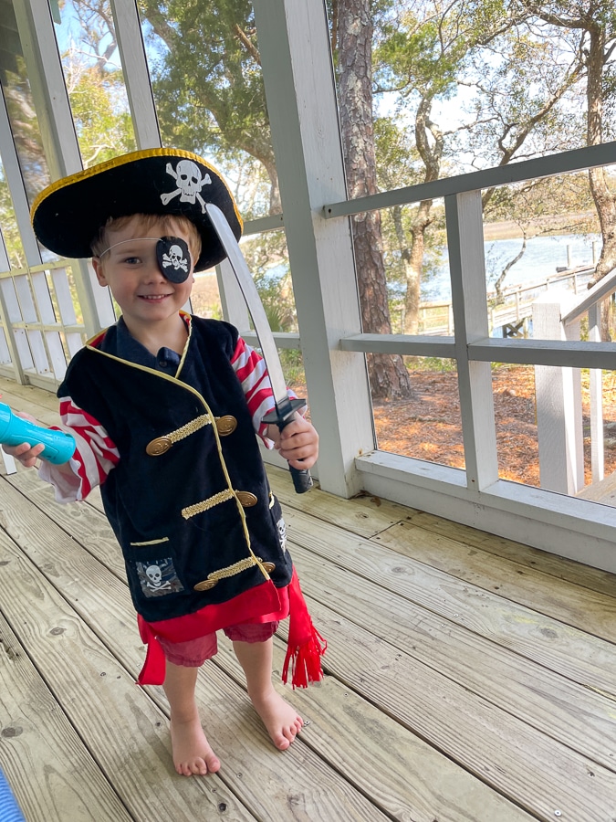 full-on pirate costume