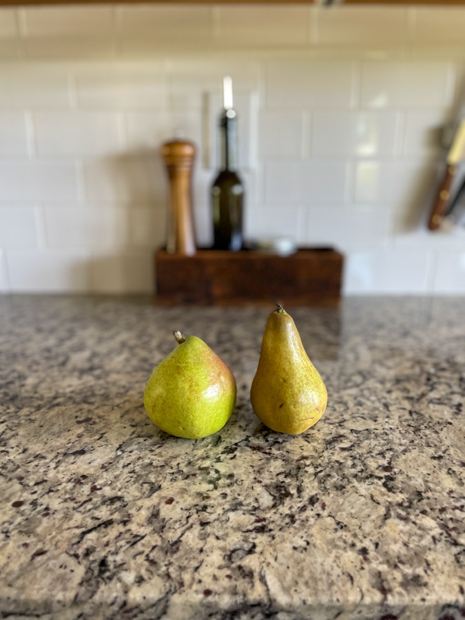 ripe D'Anjou pear