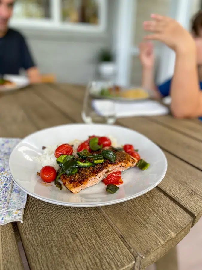 Blue Apron salmon