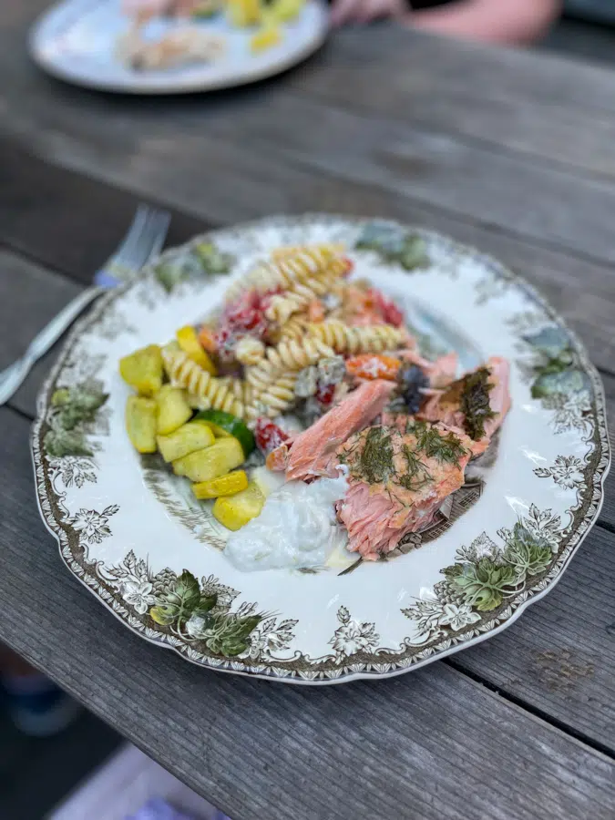 Smoked Salmon + Cake