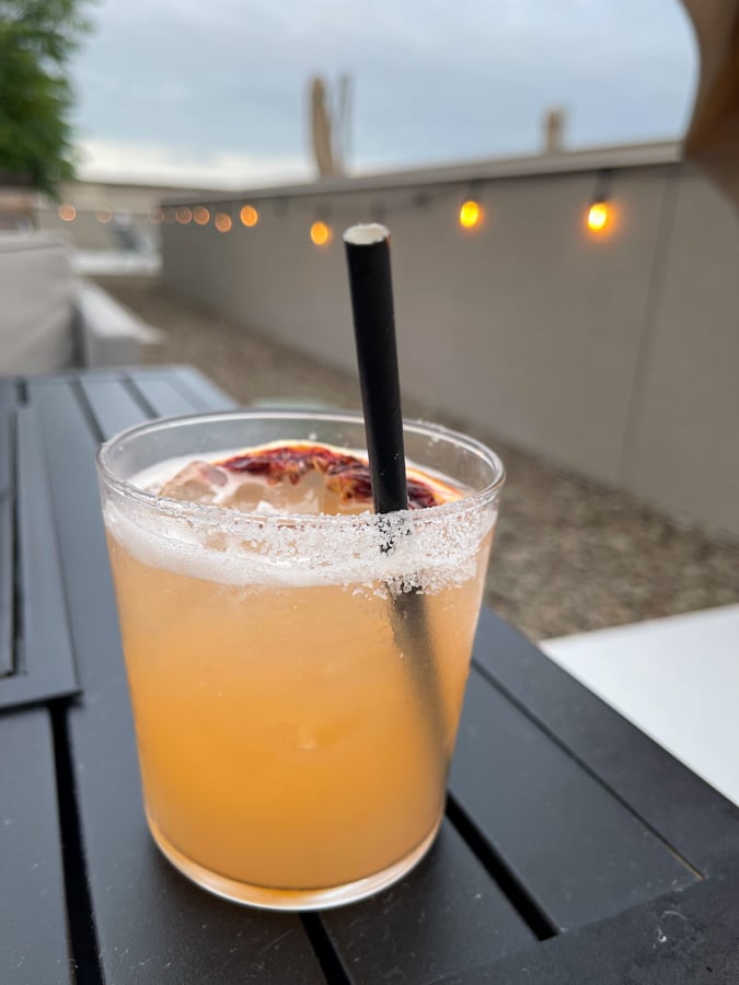 Quirk Rooftop cocktail