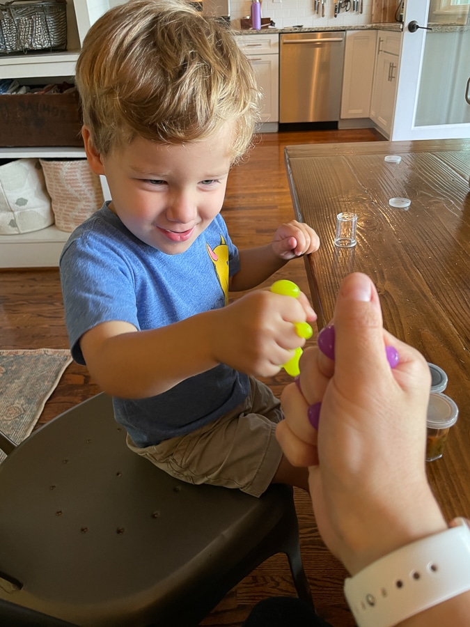 playing with slime | Those End Of Summer Blues
