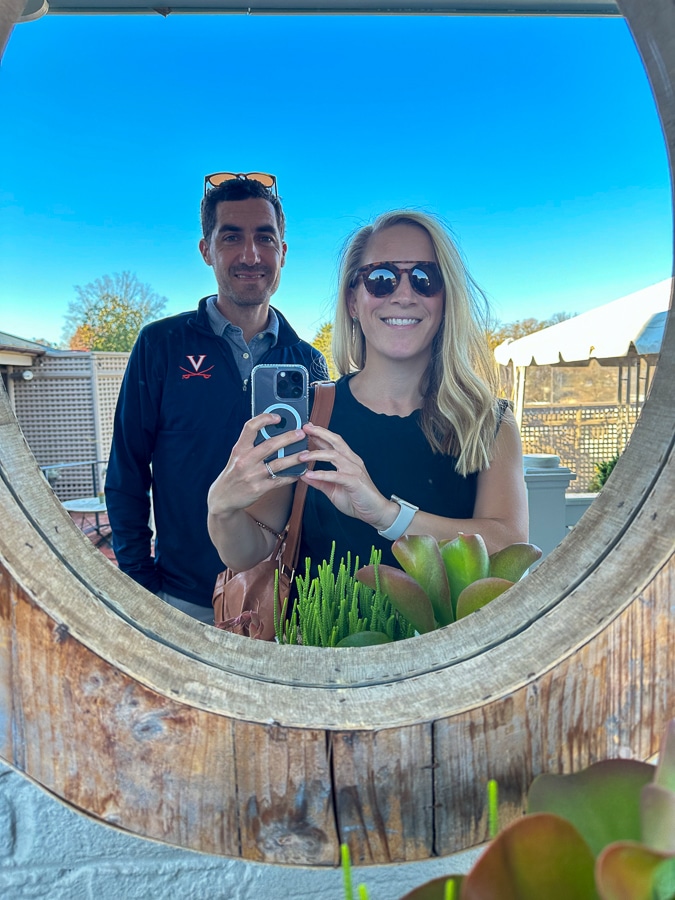 kath and husband mirror selfie