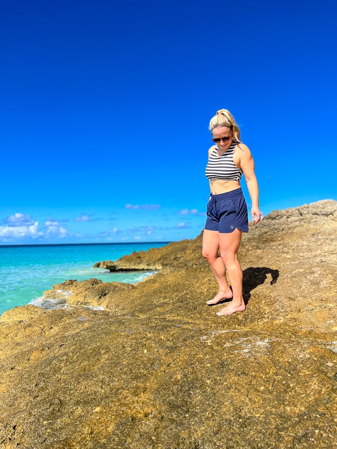 Kath at Four Seasons Anguilla beach