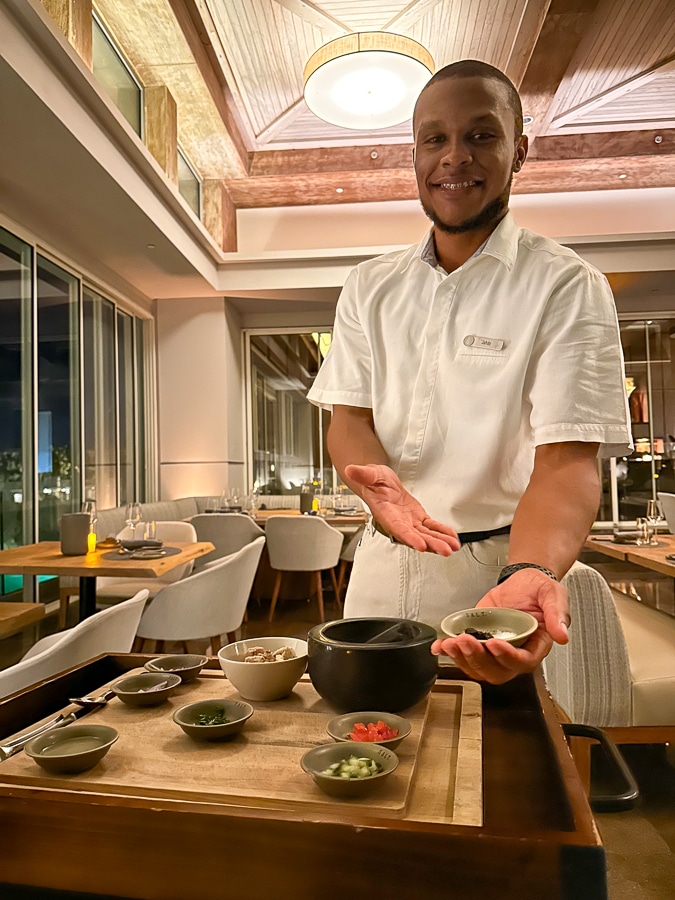 Tableside Ceviche | Anguilla Food and Drinks