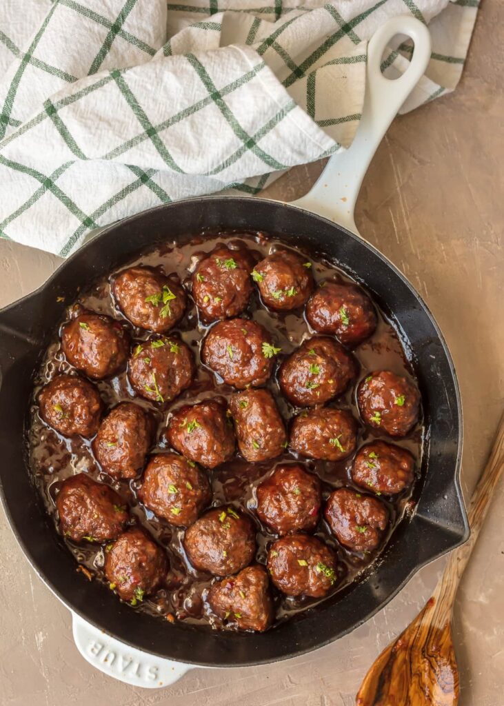 Sweet and Spicy Cranberry Meatballs