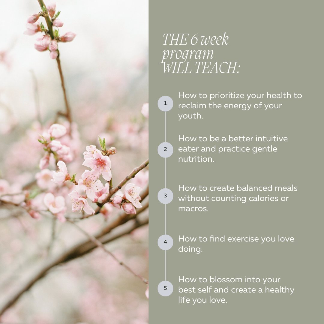 This 6 week wellness program for women will teach you graphic