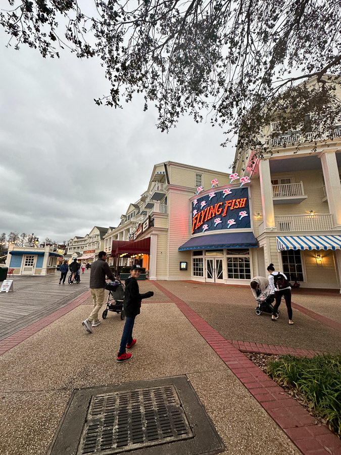 Disney Trip: Hollywood Studios Flying Fish restaurant