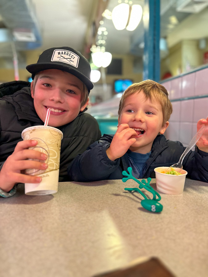 Scary Things - brothers at ice cream shop