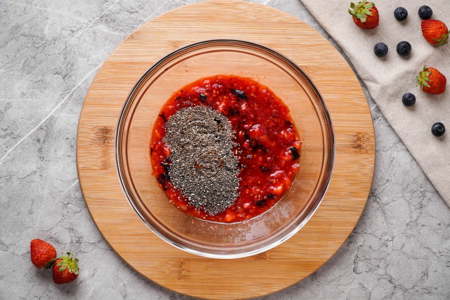 Mash berries mixture Mash berries mixture