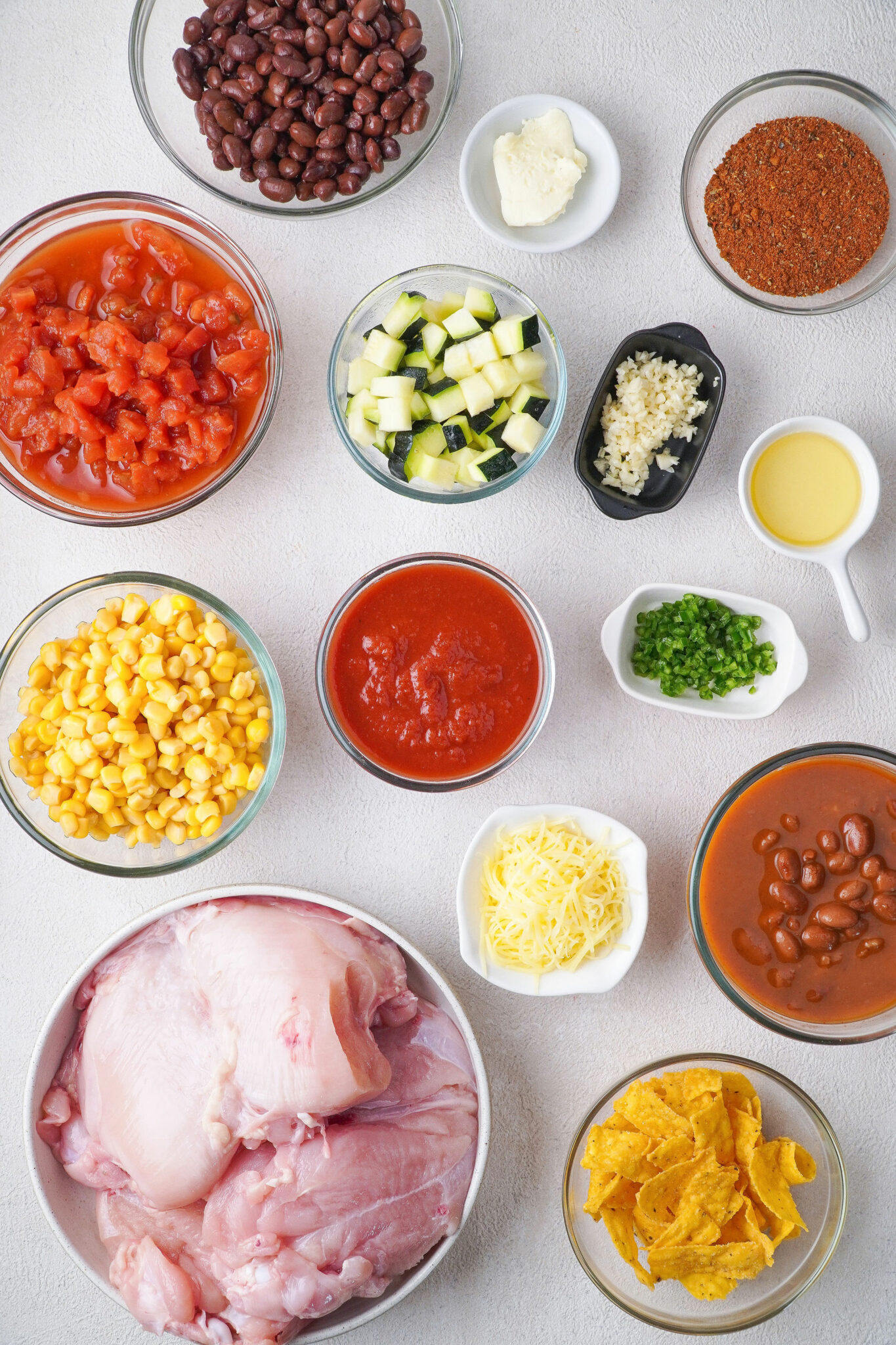 chicken taco soup ingredients