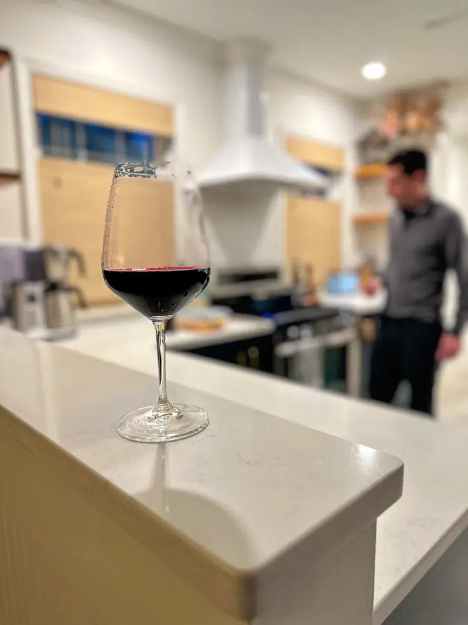 glass of wine