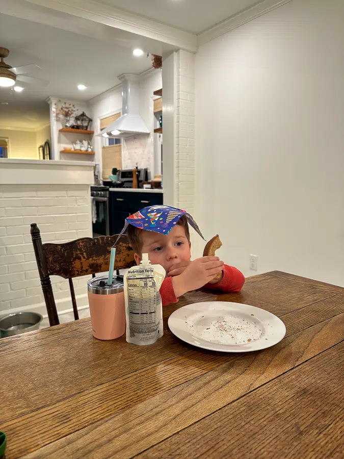 Birch worn out from eating
