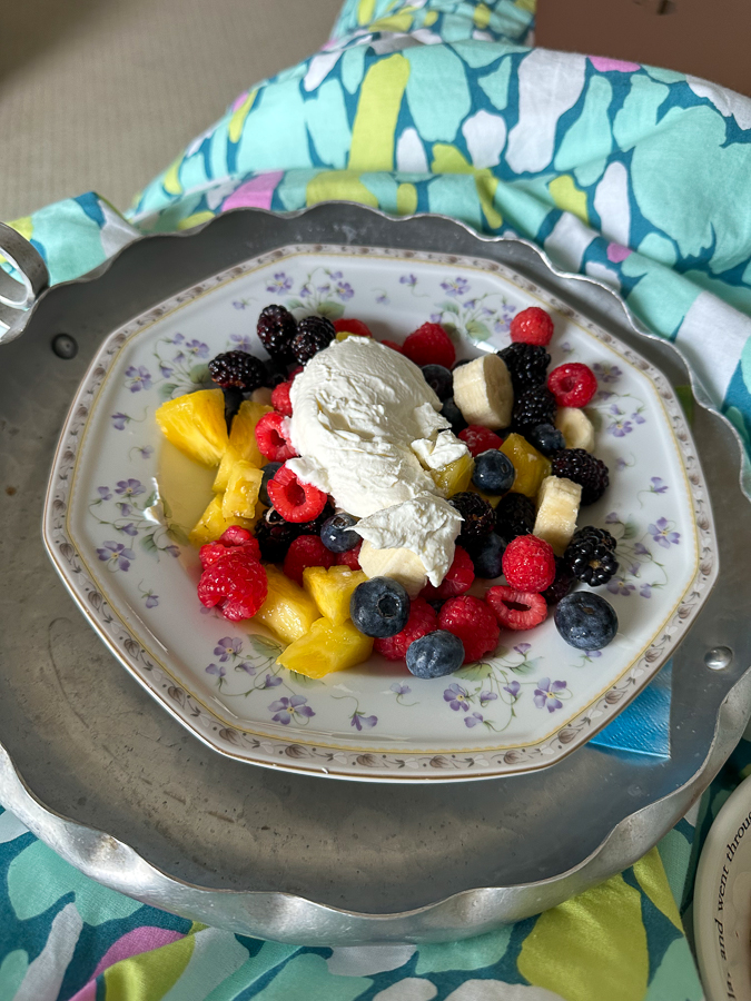 fruit salad with yogurt | Visit to Hillsborough