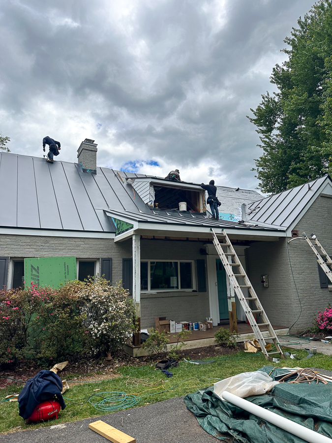 roof panel installation