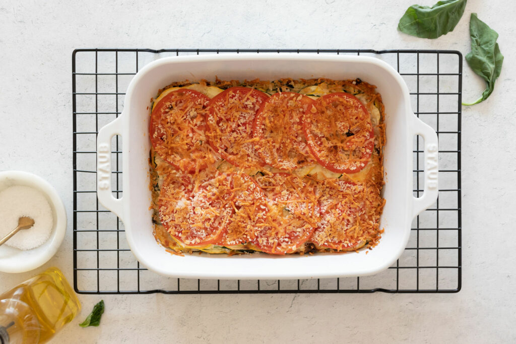 bake and broil Squash Casserole