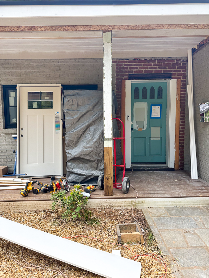 front porch renovation