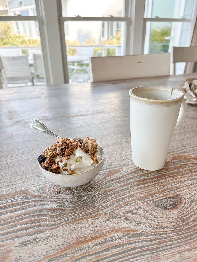 Yogurt + granola bowl