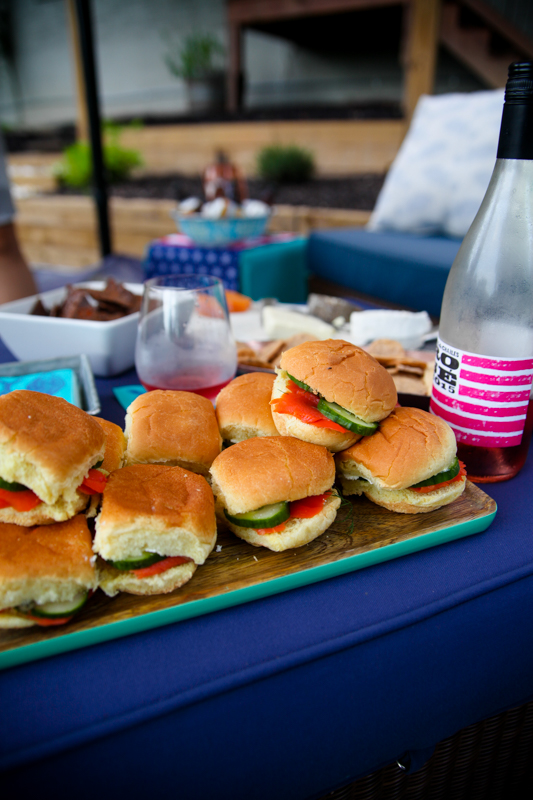 Smoked Salmon Sliders | 4th of July recipes