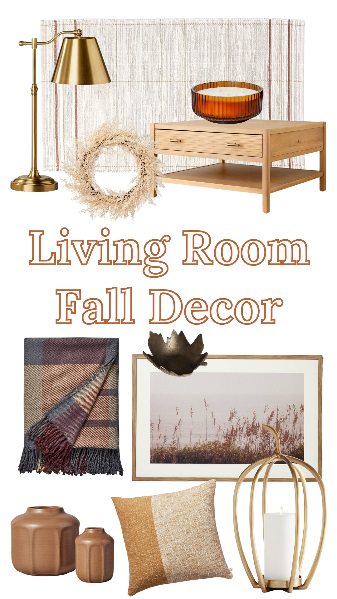 Living Room Fall Decor Ideas