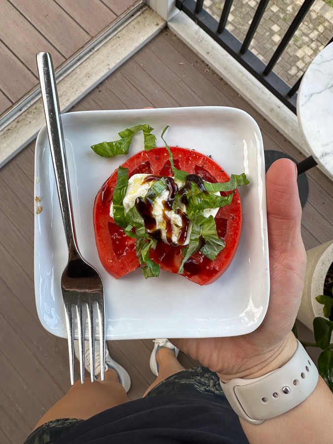 tomatoes with burrata