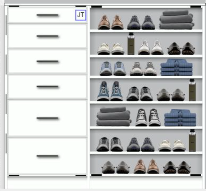 Drawers and Shelves Design Process
