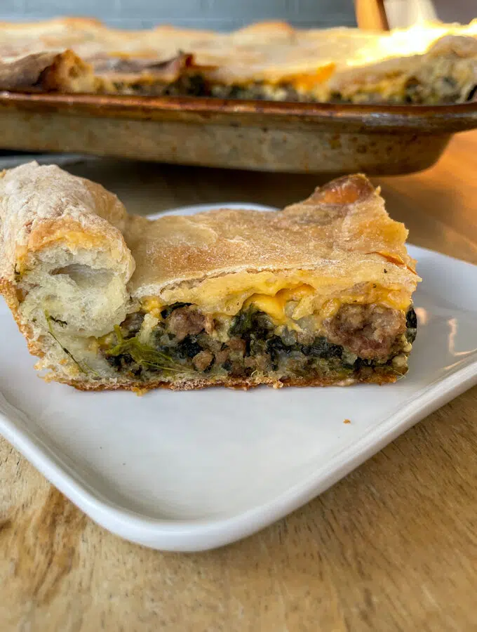Christmas Pizza (Sicilian Stuffed Pizza)