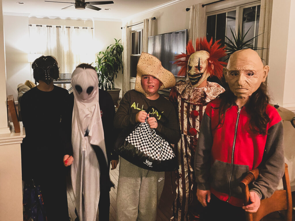 Mazen and friends Halloween costumes