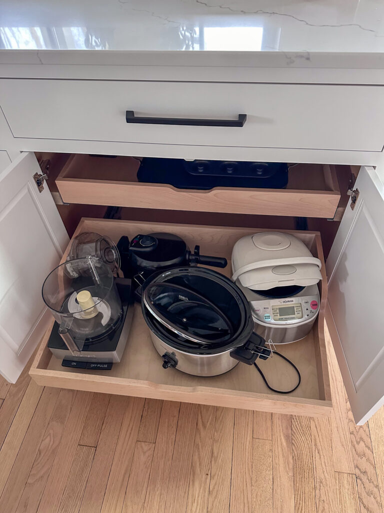 storage for appliances