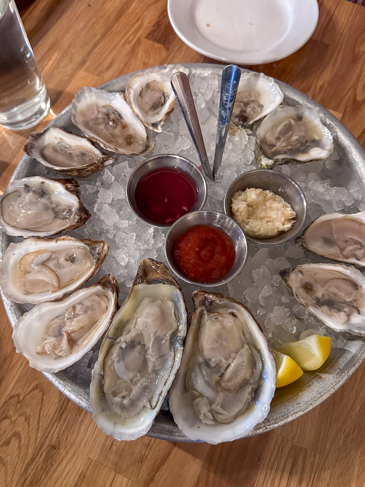 Oysters at Public on Date Night