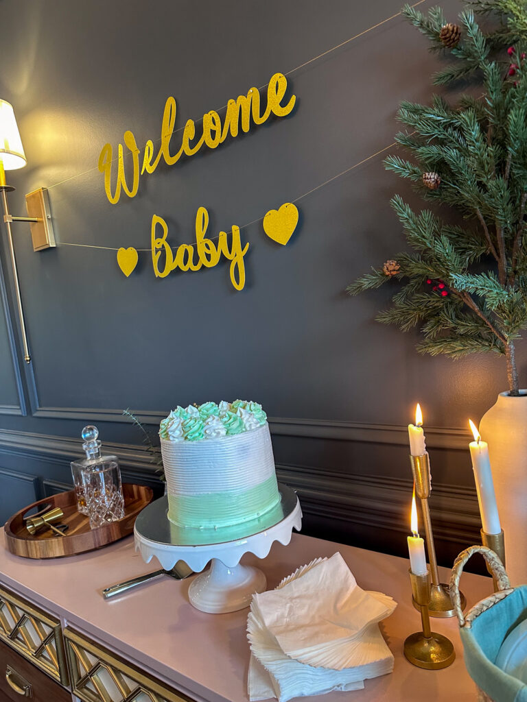 welcome baby cake