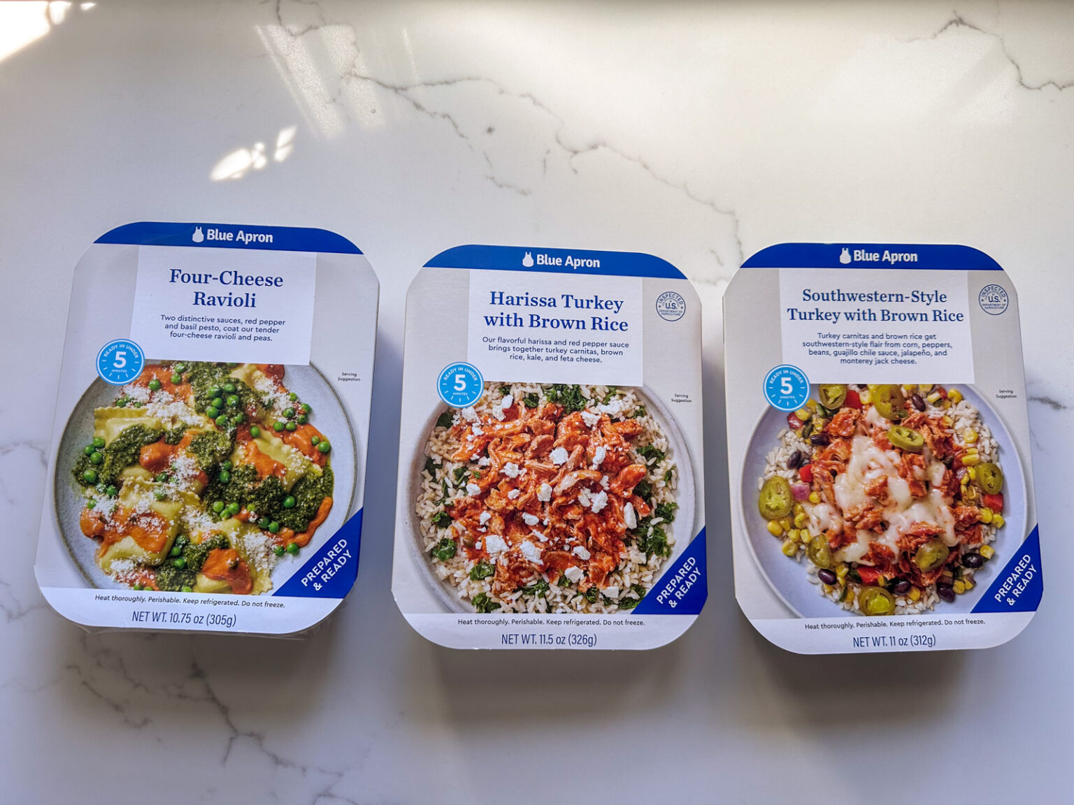 Blue Apron Prepared & Ready variations