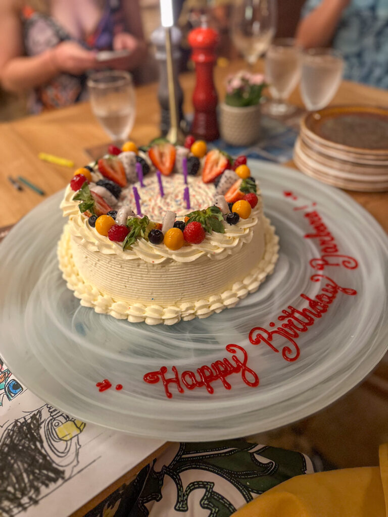 buttercream-filled cake for mom