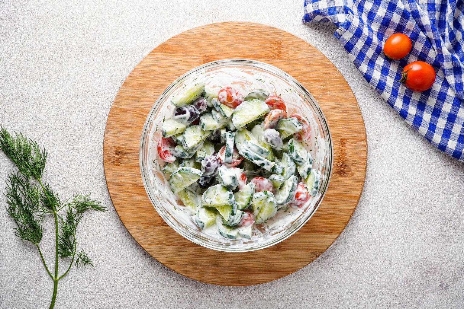 Healthy Cucumber Salad bowl
