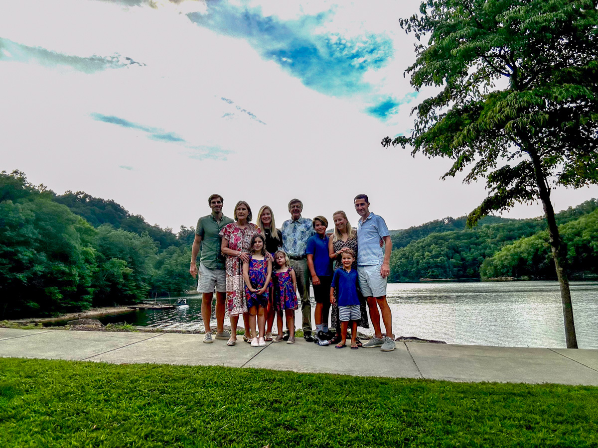 Kath Eats Blogger Kath Younger shares their Bear Lake Reserve vacation: in photo: family photo 