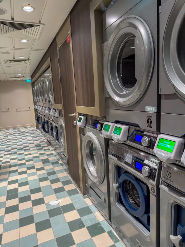 Disney Wish Laundry area