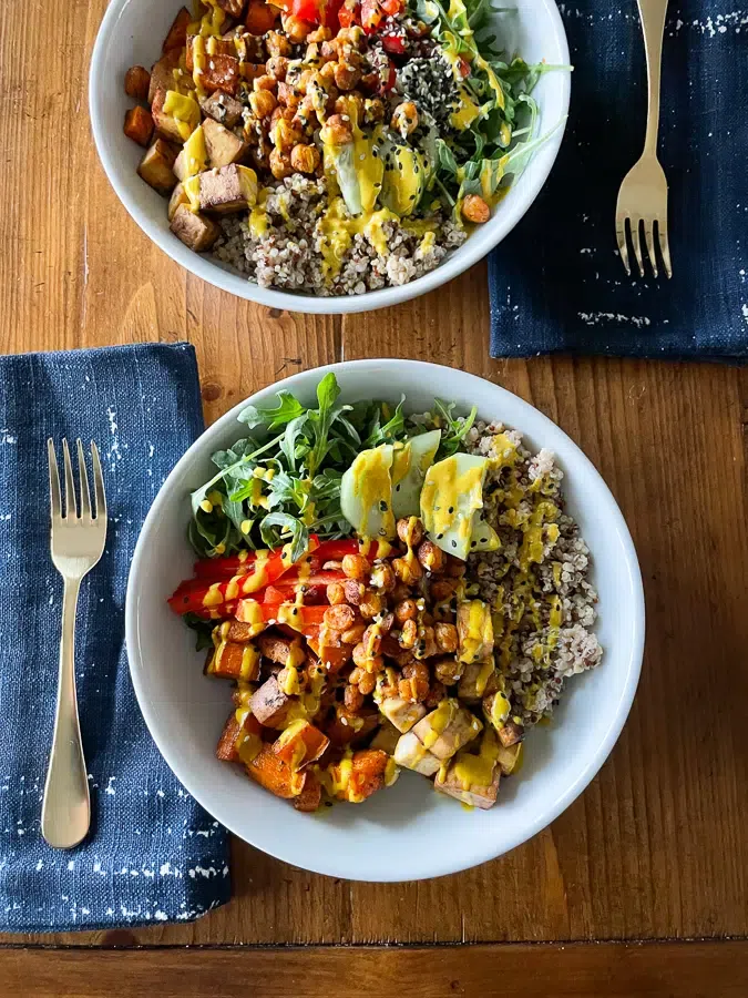Chickpea Buddha Bowl with Greens Chickpea Buddha Bowl with Greens