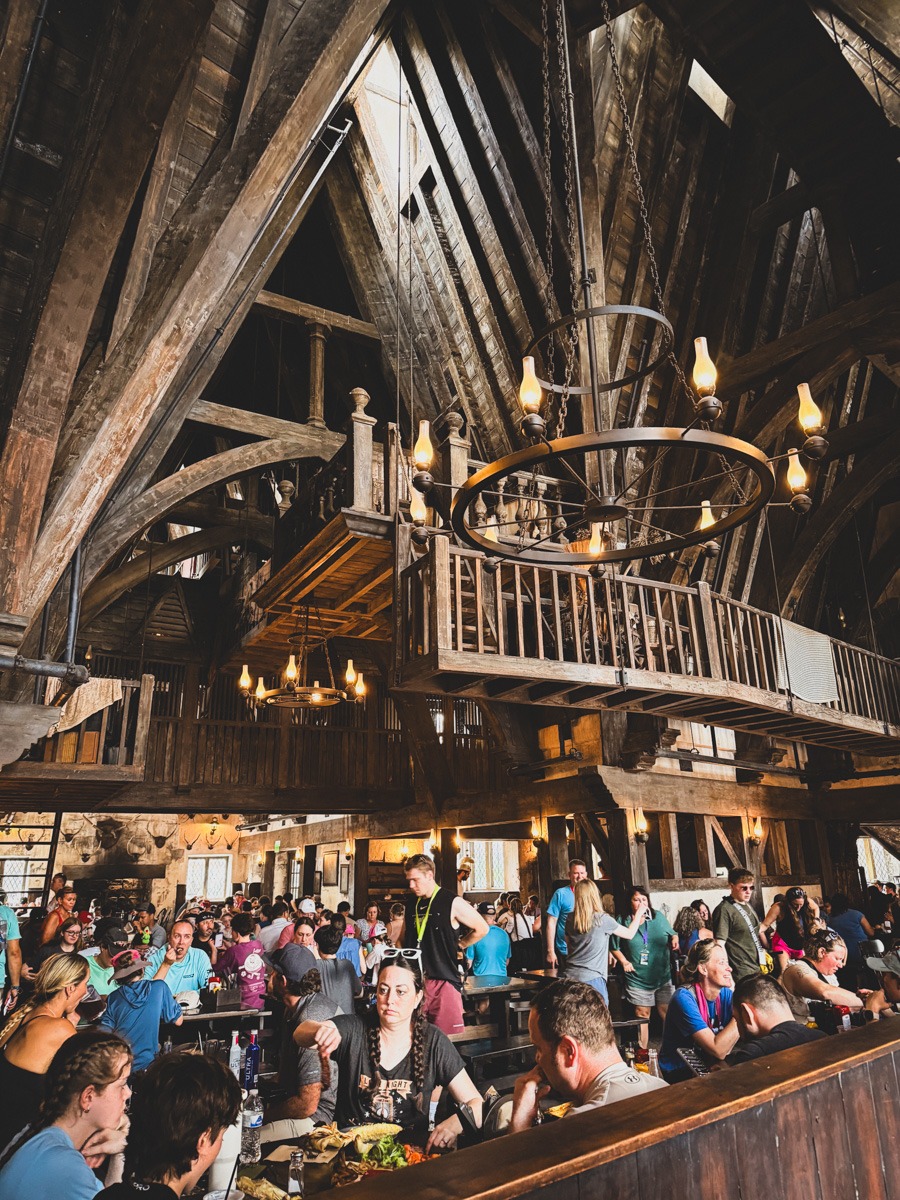 The three broomsticks interior at Universal Islands of Adventure