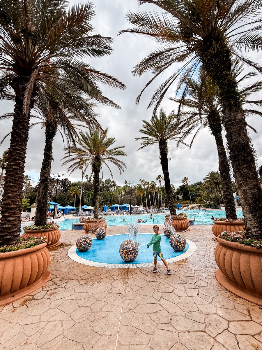 A piscina de hard rock do Universal Orlando