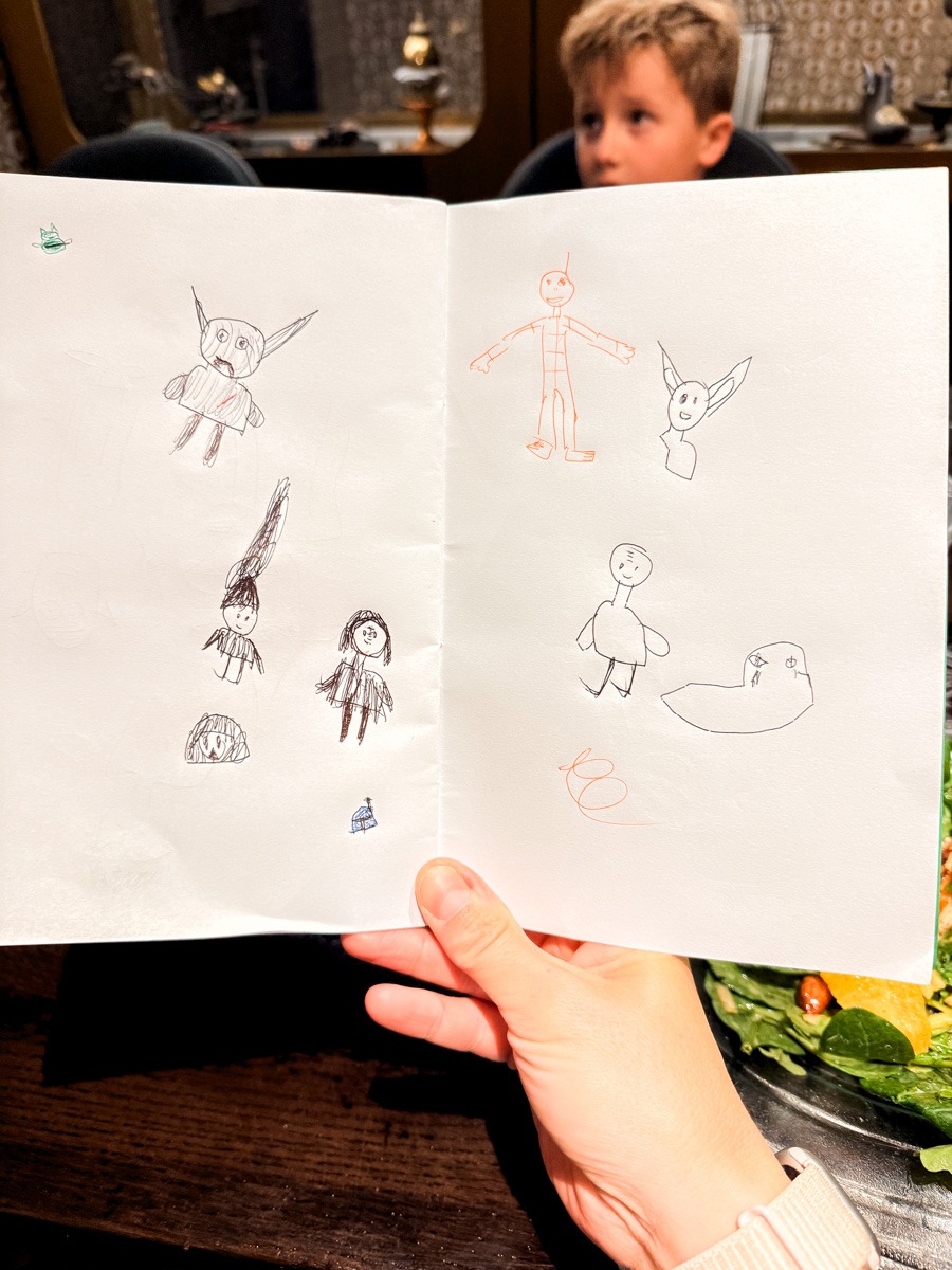 paper with drawings