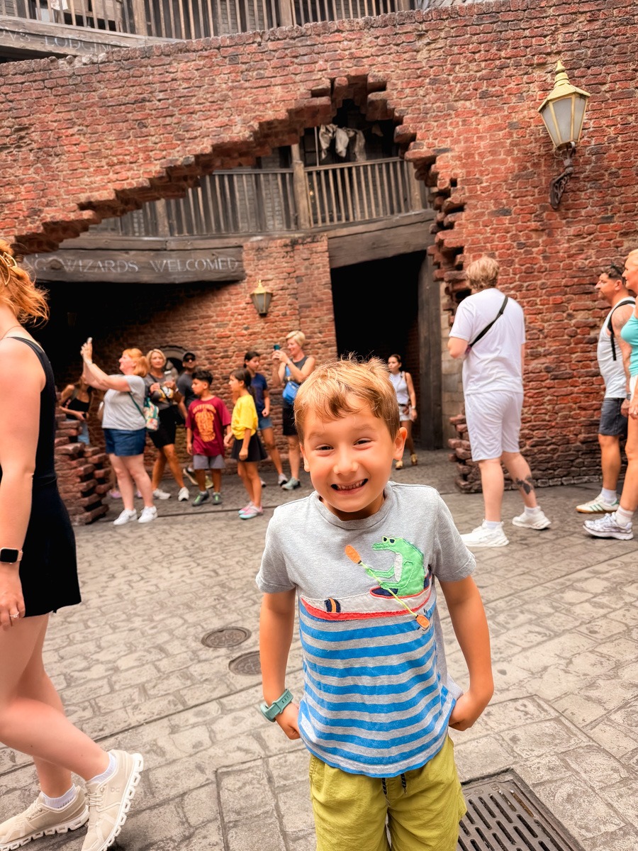 Inside of Diagon Alley at Universal Studios Florida