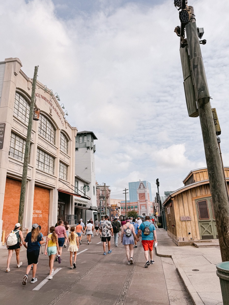 Wakling through Universal Studios Florida
